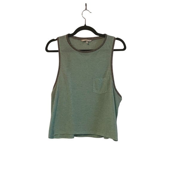 Victoria's Secret Tops - Victoria Secret Women's Green and Gray Sleeveless Tank Size M